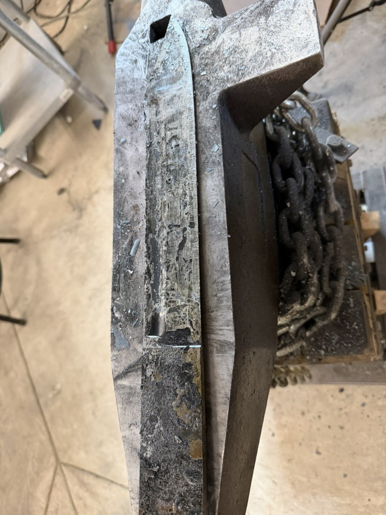 Blade after heat treat