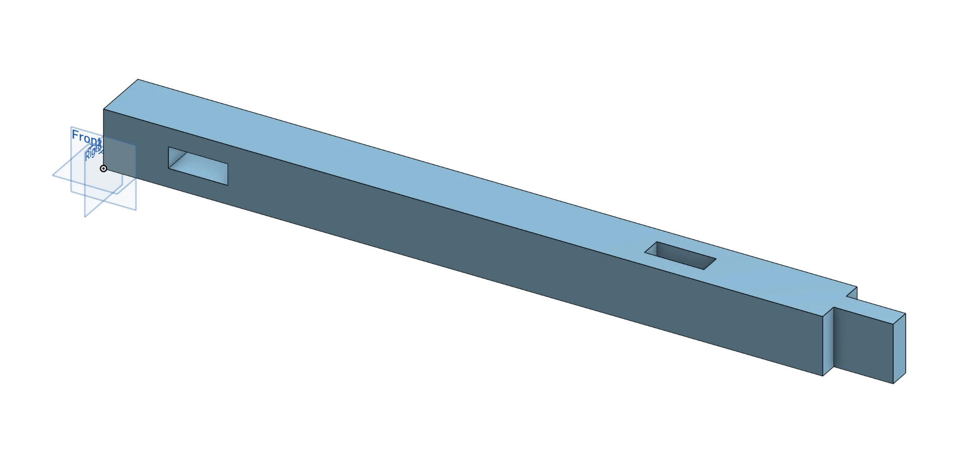 CAD model of a single beam