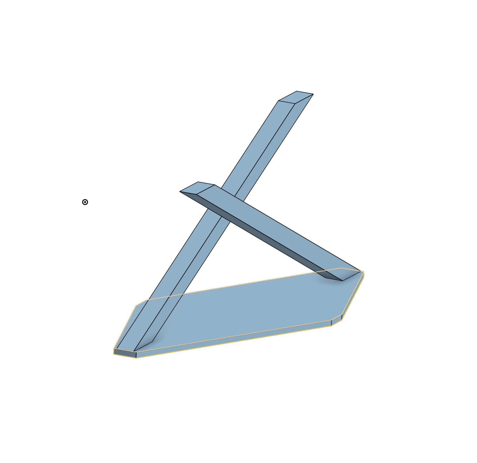 CAD model of one set of the legs
